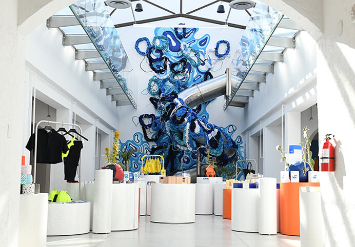  [Artistic interior (slide) in Miami Store inspired by the sea]