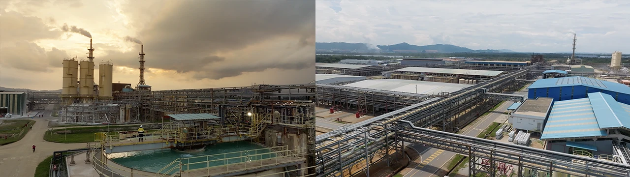 オーストラリアのマウント・ウェルド鉱山から採掘されたレアアース鉱石は現地で濃縮処理されたのちにマレーシアの精錬工場へ船で運ばれ、原料製品として製造される